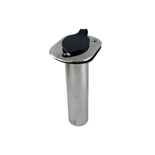 Rod Holder Stainless Steel Straight Head with Cap & Insert