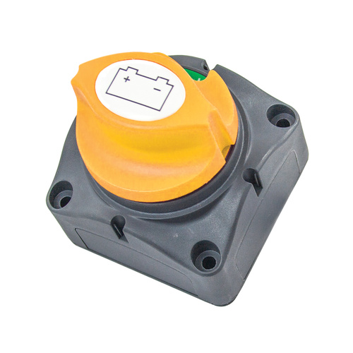 Single Battery Isolator Switch with Removable Yellow Knob
