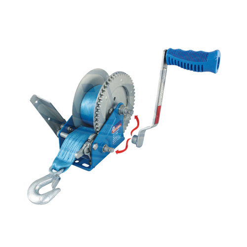 Ark Manual Boat Trailer Winch 900kg Capacity with Magnetic Snap-on Handle