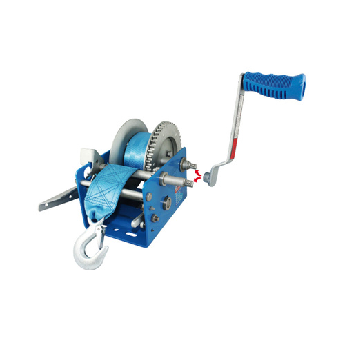 Ark Manual Boat Trailer Winch 1,150kg Capacity with Magnetic Snap-on Handle