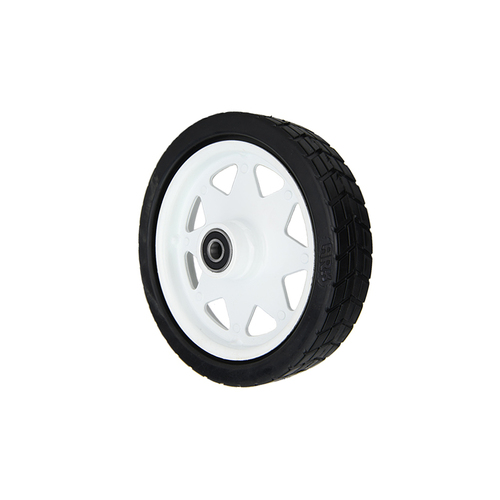 Spare Solid Rubber Jockey Wheel with Powder-coated Steel Rim 200mm