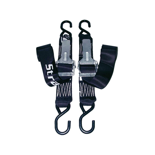 Transom Ratchet Medium Duty Coated S Hooks 50mm x 1.6m Pair