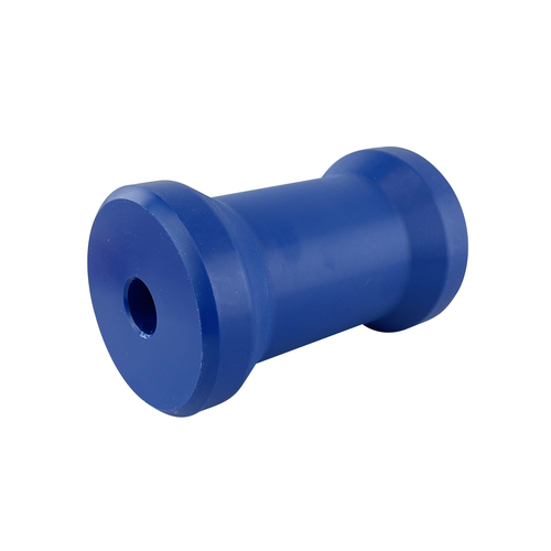 Cotton Reel Roller HDPE 115x70mm x 17mm Bore Blue