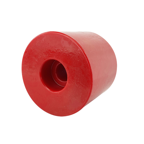 Soft Red Poly Transom Roller Round 65x75mm x 17mm Bore