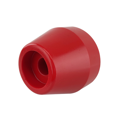 Soft Red Poly Transom Roller Tapered 65x75mm x 17mm Bore