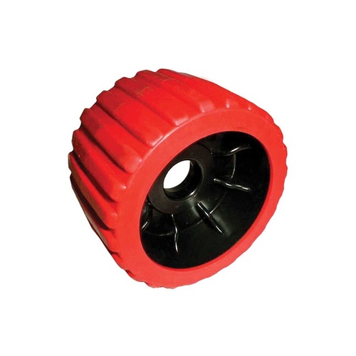 Wobble Roller Poly 72x110mm x 22mm Bore Red Black