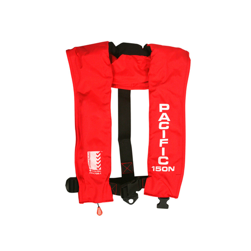 Pacific 150 Automatic Inflatable Lifejacket Red