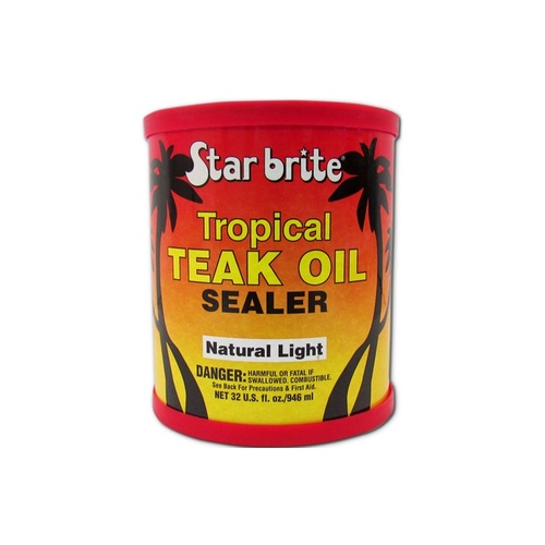 Tropical Teak Oil Sealer Natural Light 473ml