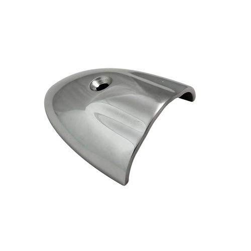 Stainless Steel End Cap suits 38mm Rigid PVC Gunwale