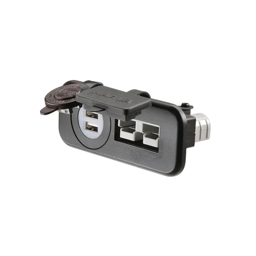 Narva Flush Mount 50A Anderson Connector and Dual USB-C Sockets