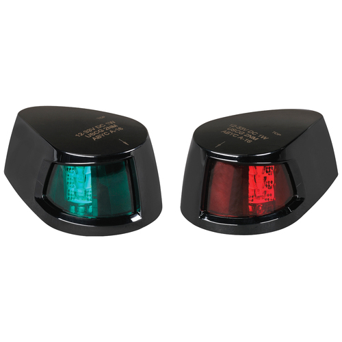 Narva LED Port & Starboard Light Black Housing Top Mount