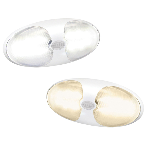 Hella Marine DuraLED 12 Lamp with Switch White or Warm White LEDs