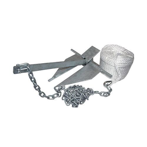 Sand Anchor Kit Multiple Size Options with 3m Chain & 50m Rope