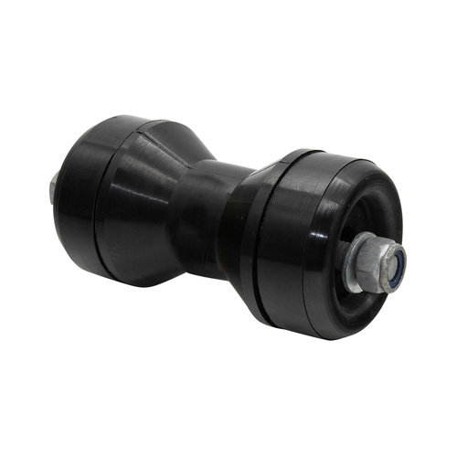 Keel Bow Roller with End Caps Black Polyurethane