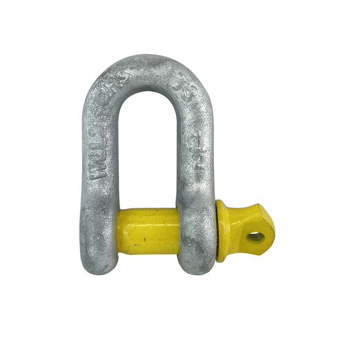 D Shackle with Captive Pin Galvanised Steel