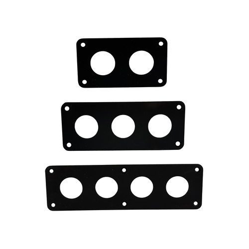 Switch Panels Faceplates Black Coated Stainless Steel (No Switches)