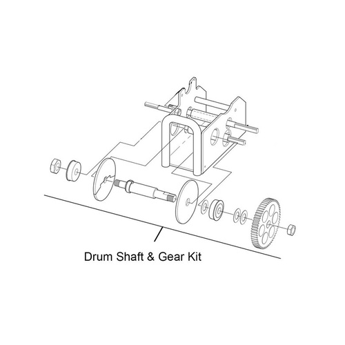 Drum Shaft & Gear Kit 712-912-RC23-RC30