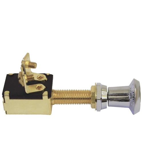 Switch - Brass Push/Pull 2 Position