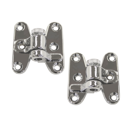 Seperating Hinges - Chrome Plated Bronze