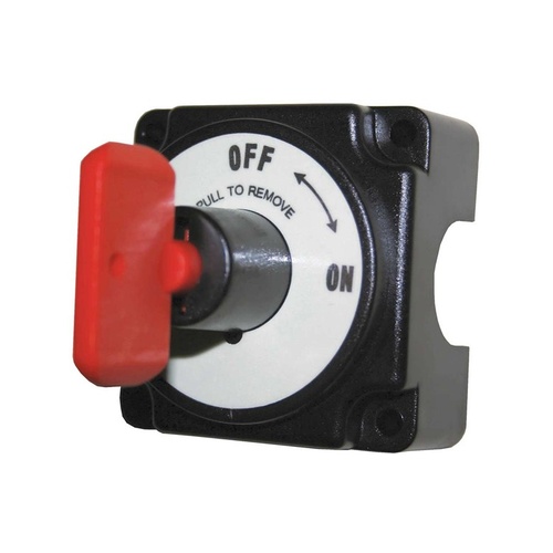 Mini Battery Isolator Switch with Removable Key