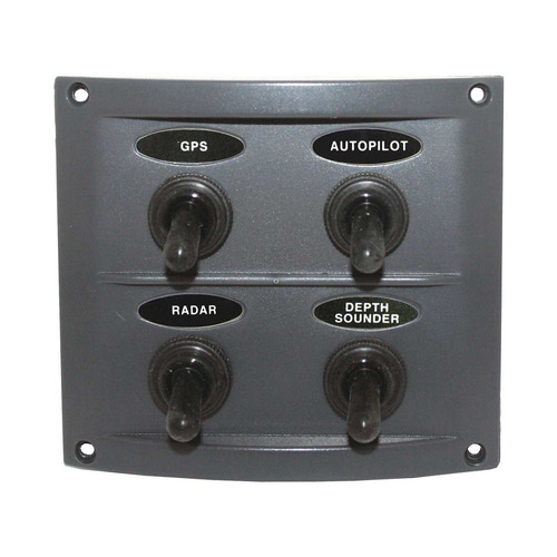 Switch Panel 4 Switch Grey