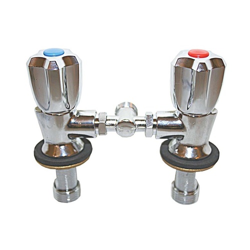 Hot & Cold Mini Twin Tap Mixer