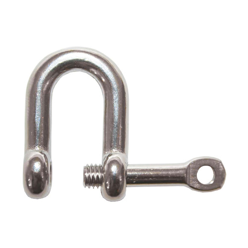 Captive Pin D Shackle Stainless Steel 4mm
