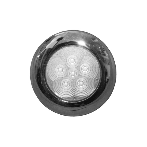 LED Interior Cabin Light Stainless Steel 12V Flush Mount