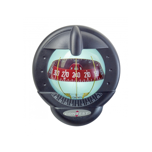 Contest 101 Sailboat Compass Vertical Mount Black/Red