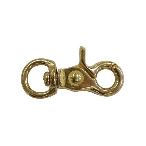 Swivel Eye Snap Hook Brass