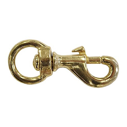 Brass Swivel Eye Bolt Snaps - 78mm